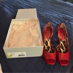 Jessica Simpson Josette Paten Leather Heels